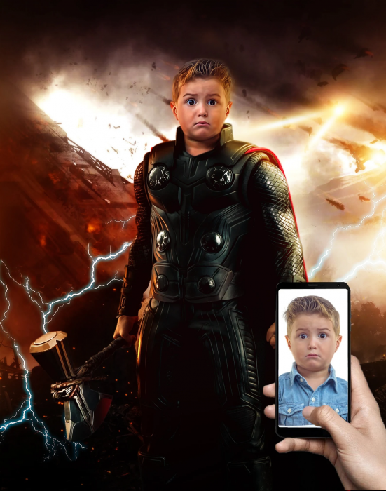 Portret personalizat - Micul Thor [3]