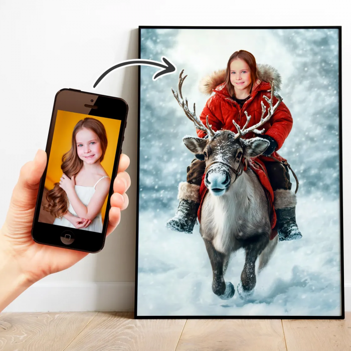 Portret personalizat - Fetita pe Ren [1]