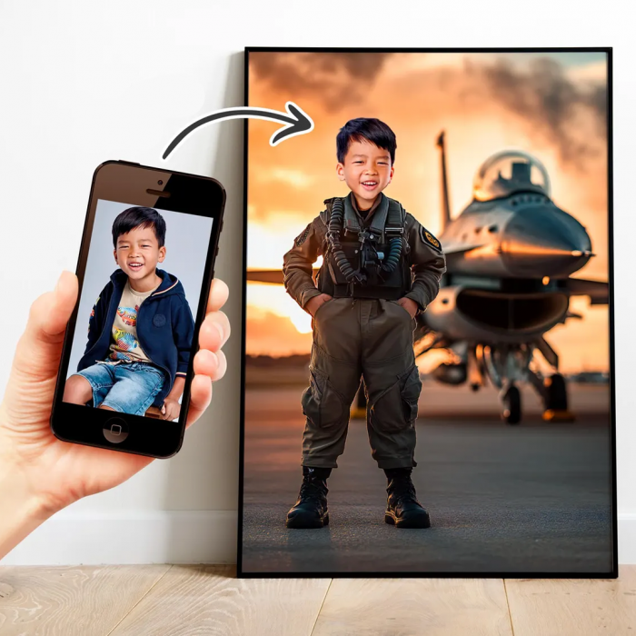 Portret personalizat - Micul Aviator [1]