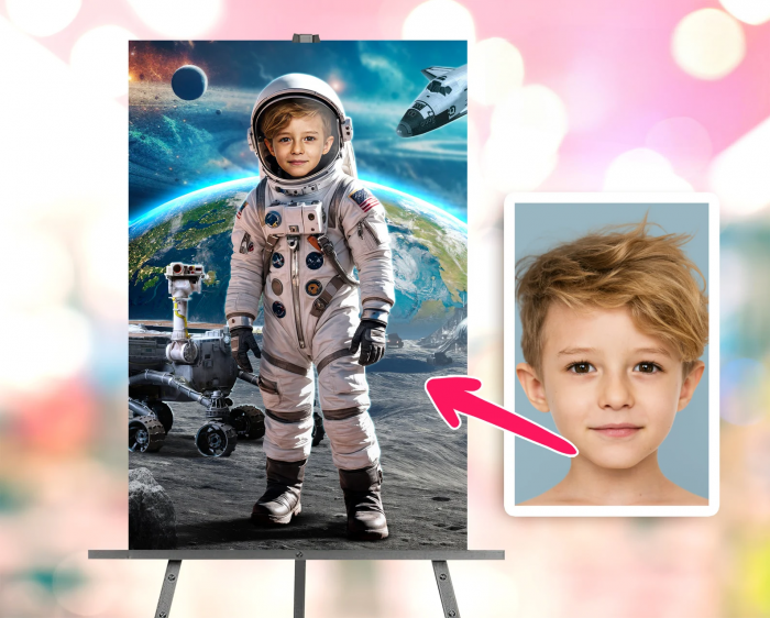 Portret personalizat - Micul Cosmonaut [1]