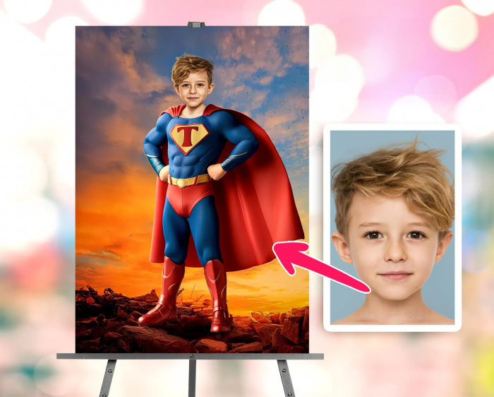 Portret personalizat - Micul Superman [1]
