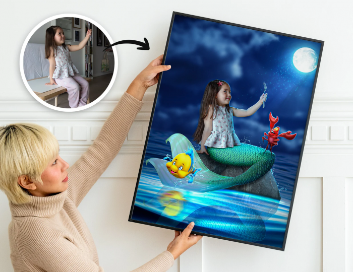 Portret personalizat - Mica Sirena [4]