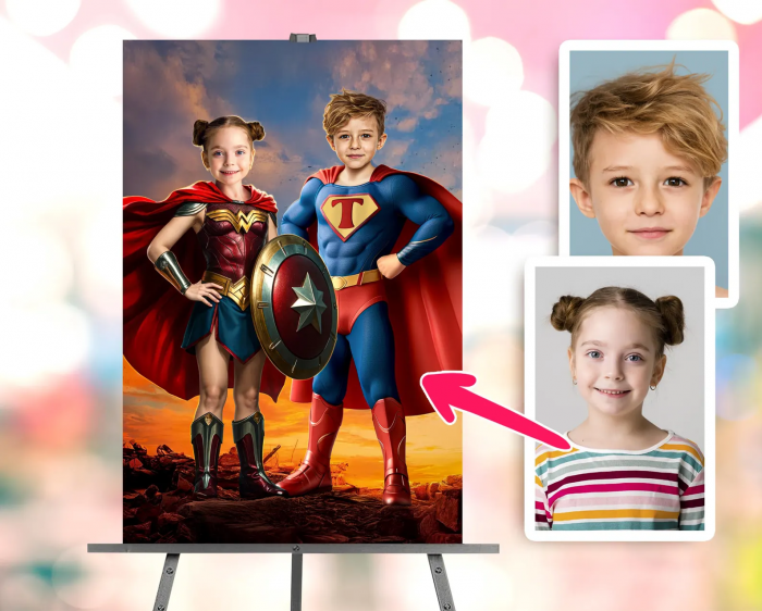 Portret personalizat - Copii Supereroi [1]