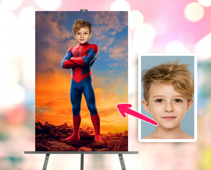 Portret personalizat - Micul Spiderman [1]