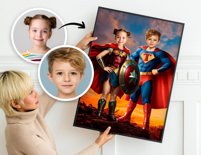 Portret personalizat - Copii Supereroi [4]