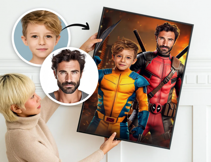 Portret personalizat - Wolverine si Deadpool [1]