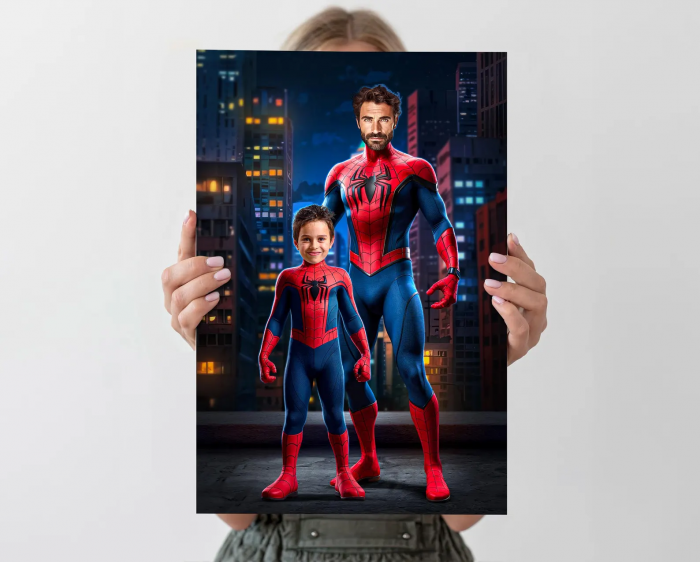 Portret personalizat - Spider Family [3]