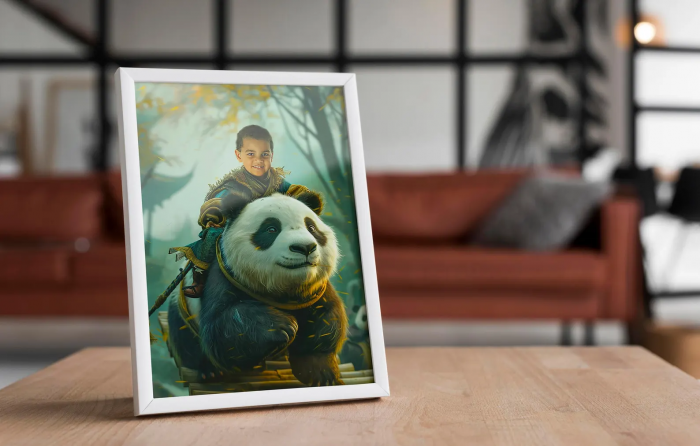 Portret personalizat - Panda Rider [4]