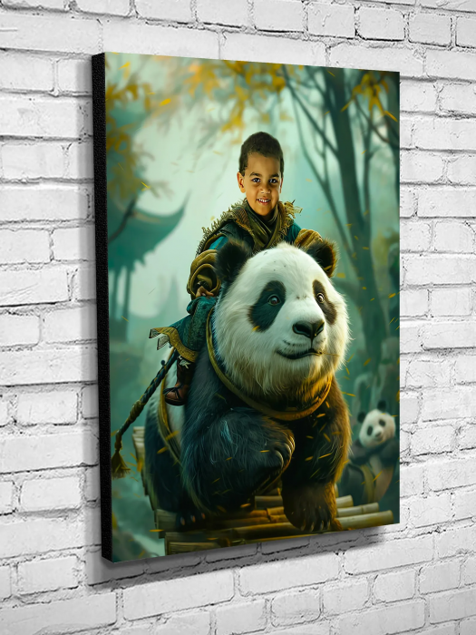 Portret personalizat - Panda Rider [3]