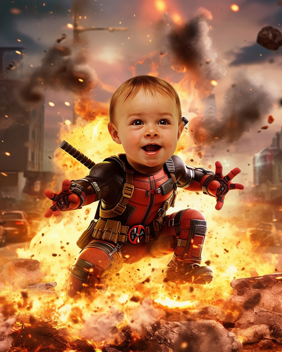 Portret personalizat - Micul Deadpool [3]