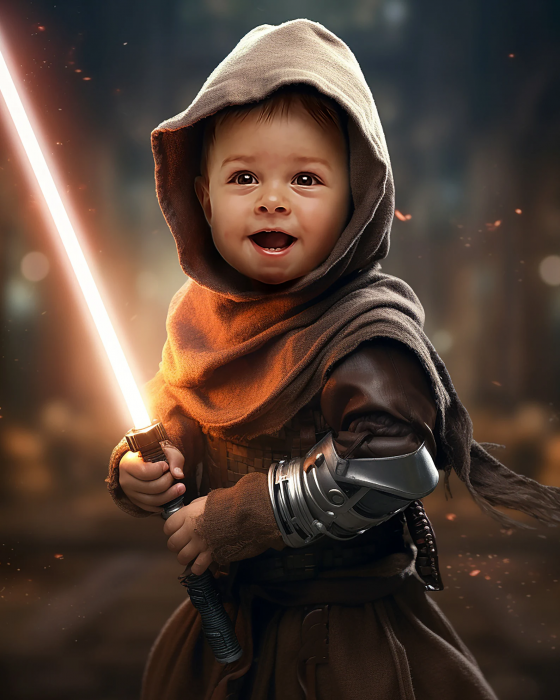 Portret personalizat - Micul Jedi [3]