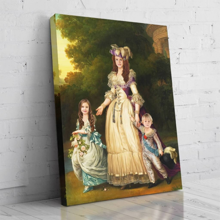 Portret personalizat - Ducesa cu copiii [2]