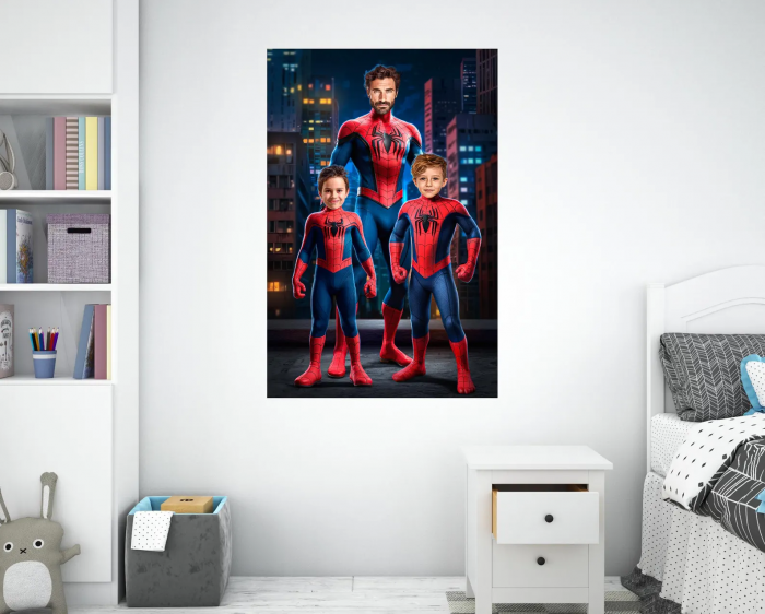Portret personalizat - Familie Spider Man [3]