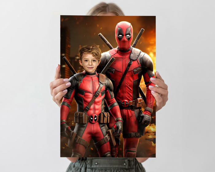 Portret personalizat - Micul Deadpool - Copie [3]