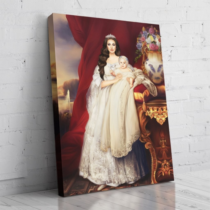 Portret personalizat - Regina si copilul ei [2]