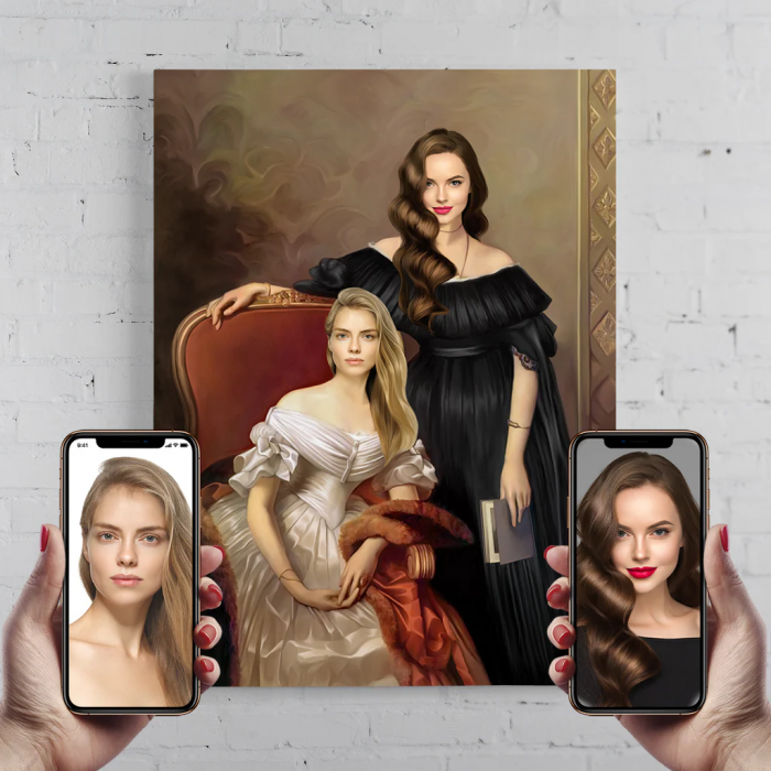 Portret personalizat - The Aristocratic Ladies [1]