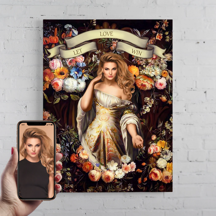 Portret personalizat - Blooming Lady [1]