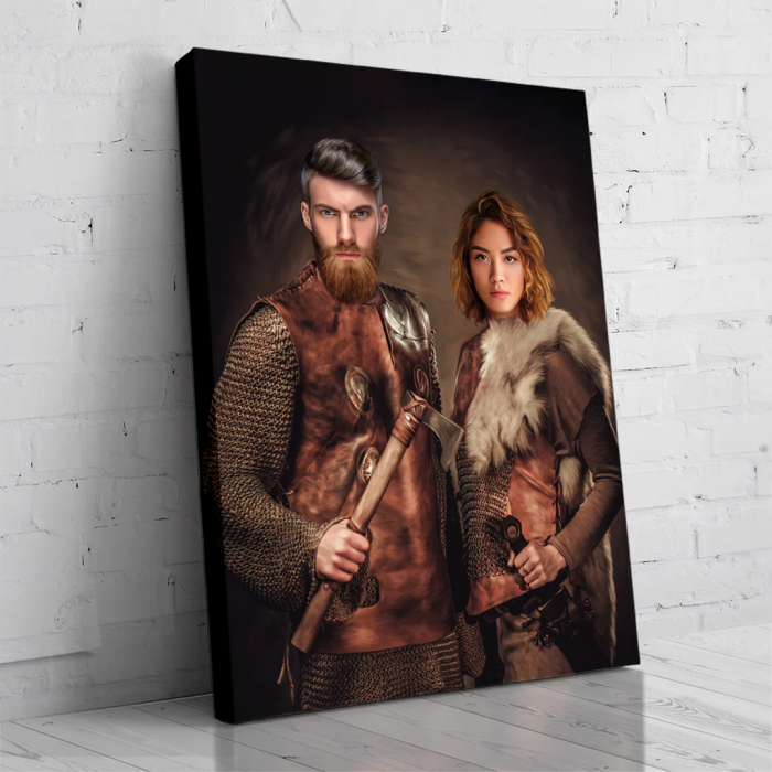 Portret personalizat - Cuplu de VIkingi [2]