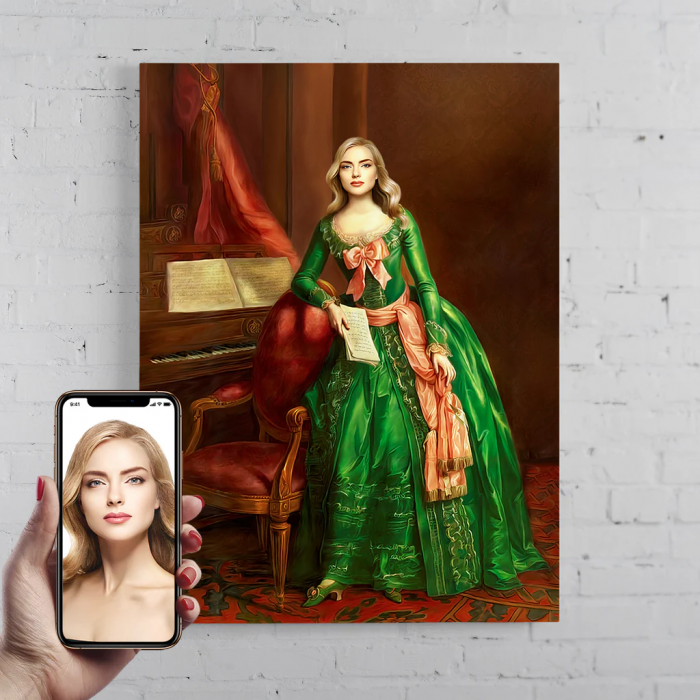 Portret personalizat - The Emerald Lady [1]