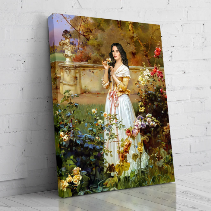 Portret personalizat - The Lady in the Rose Garden [2]