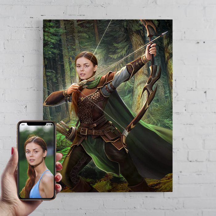 Portret personalizat - Wood Archer [1]
