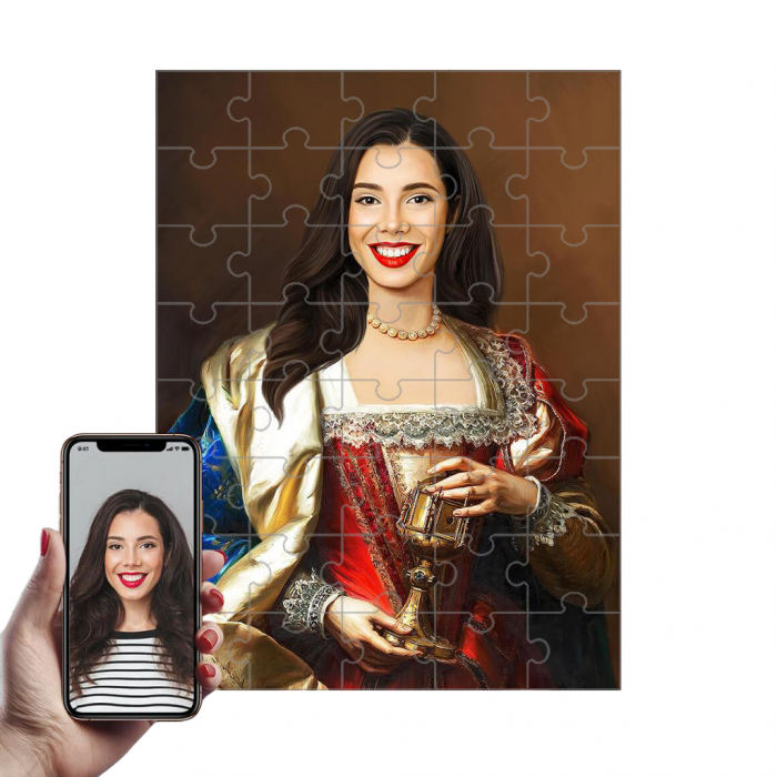 Puzzle cu Portret Personalizat - Doamna nobila [1]