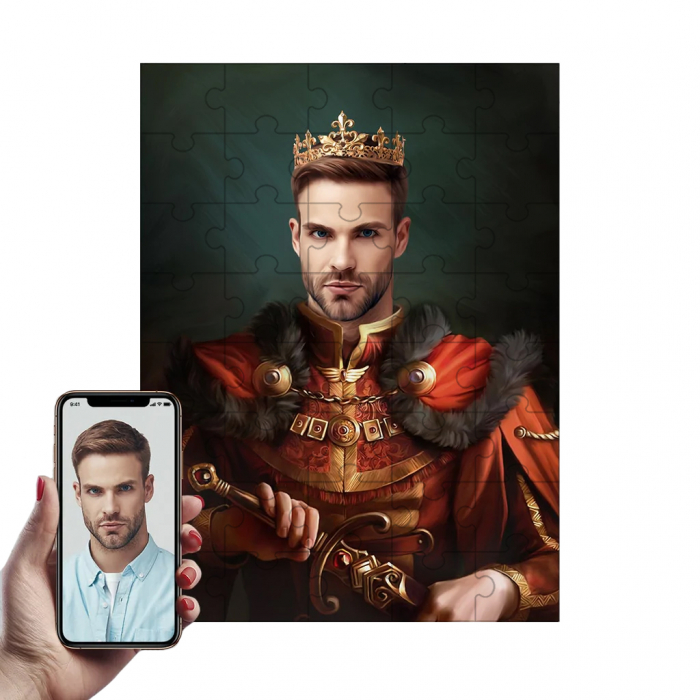 Puzzle cu Portret Personalizat - Rege [1]