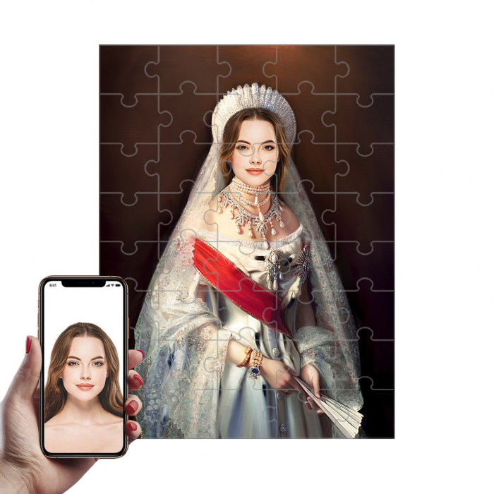 Puzzle cu Portret Personalizat Regina [1]