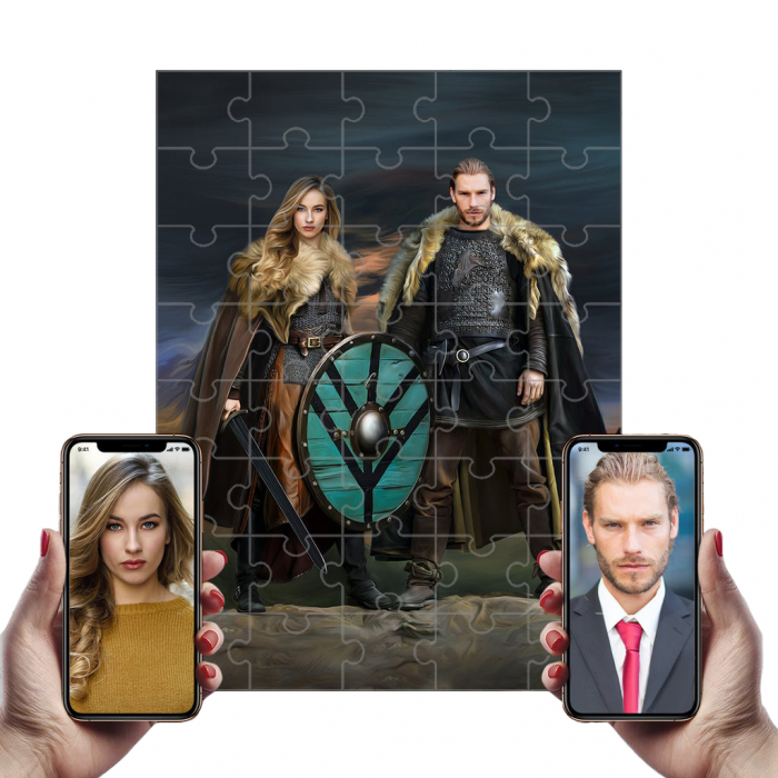 Puzzle cu Portret Personalizat - Vikingi - 2 persoane [1]