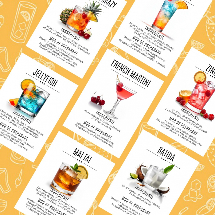 Cartonase cu 170 de retete ilustrate si detaliate cu cocktailuri [2]