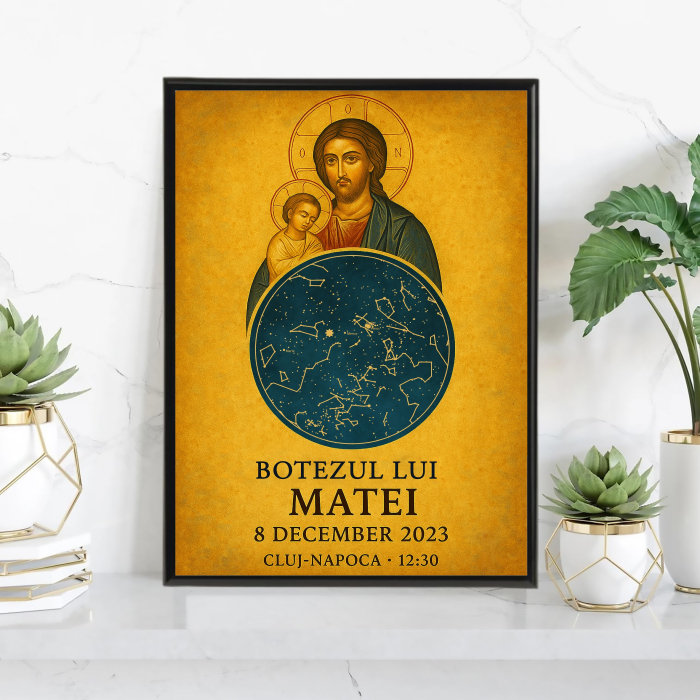 Tablou personalizat cu harta stelelor [1]
