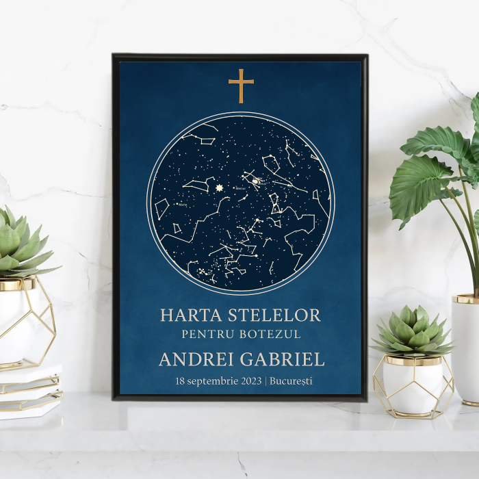 Tablou personalizat cu harta stelelor [1]