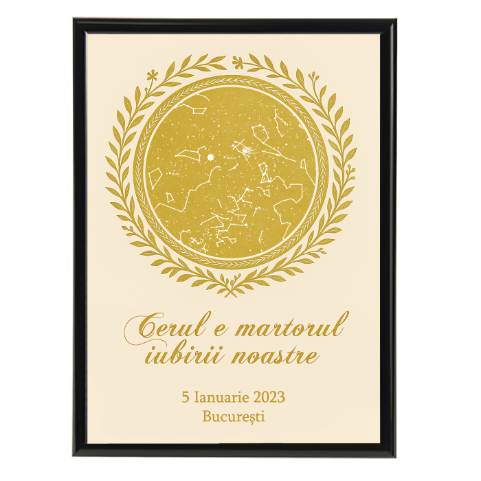 Tablou personalizat cu harta stelelor [2]