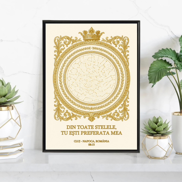 Tablou personalizat cu harta stelelor [1]