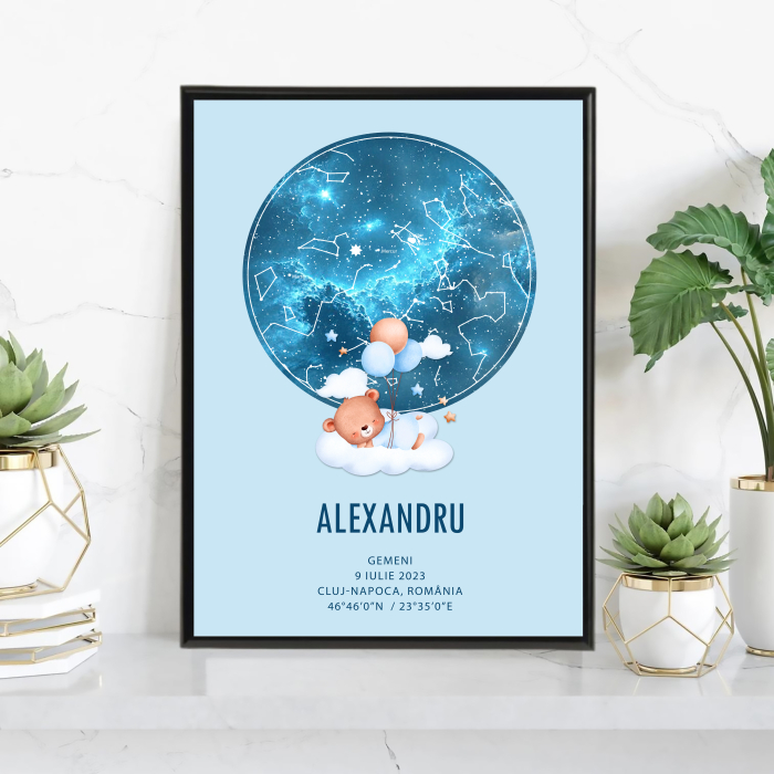 Tablou personalizat cu harta stelelor [1]
