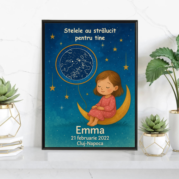 Tablou personalizat cu harta stelelor [1]