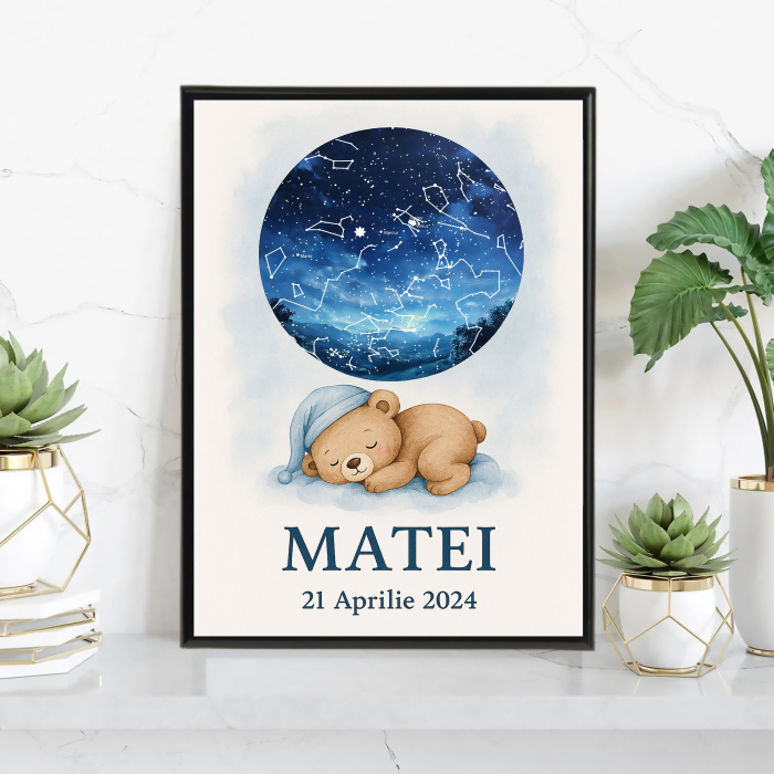 Tablou personalizat cu harta stelelor [1]
