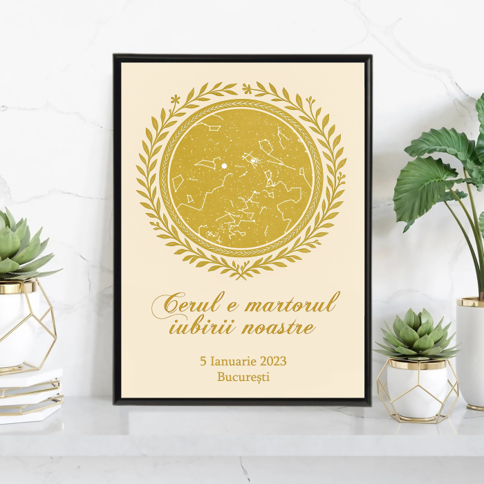 Tablou personalizat cu harta stelelor [1]