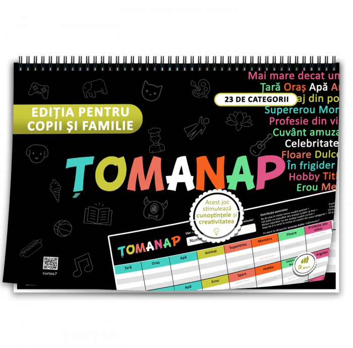 Tomanap - Editia pentru copii si familie: Jocul Cunostintelor si Creativitatii, format A4, 50 de foi [2]