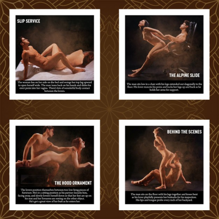 365 Days of Kamasutra, joc erotic pentru cupluri si adulti cu pozitii si cartonase grafice, limba engleza [4]