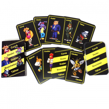 Jocuri pentru petreceri - Curva, Dealer, Guster, Boschetar, Talhar - Joc pentru petreceri