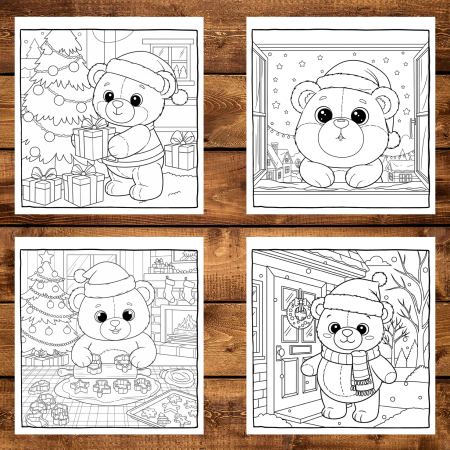 Carte de colorat, 35 de ilustratii Iarna de Vis, 76 pagini [2]