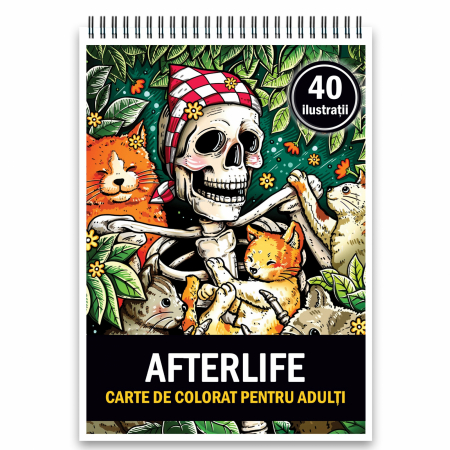 Diverse carti de colorat - Carte de colorat, 40 de ilustratii, Afterlife, 86 pagini