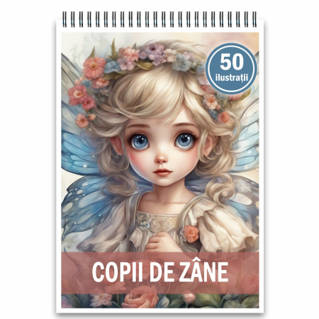Carti de colorat cu Anime / Personaje - Carte de colorat, 50 de ilustratii, Copii de Zane, 106 pagini
