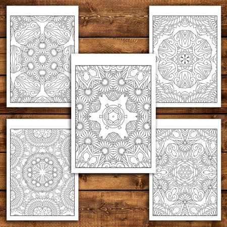 Carte de colorat antistres, 35 de ilustratii Tipare Zentangle [2]