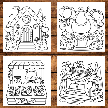 Carte de colorat antistres , 40 de ilustratii Comfy Space, 86 pagini [2]