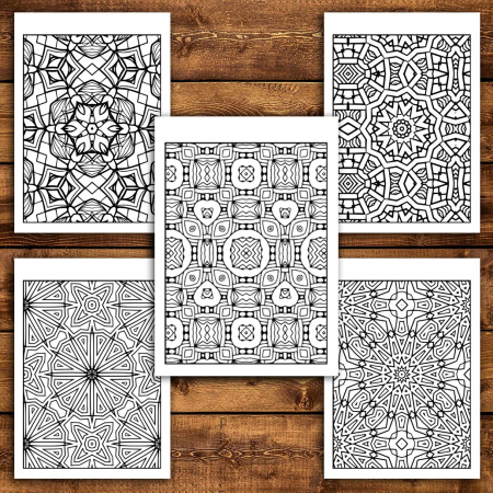 Carte de colorat antistres, 40 de ilustratii Tipare uimitoare [2]