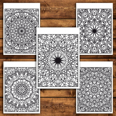 Carte de colorat antistres, 50 de ilustratii Armonia Mandalelor [3]