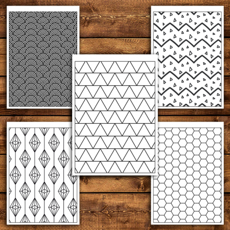 Carte de colorat antistres, 50 de ilustratii Tipare Geometrice - Volumul II [3]