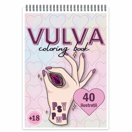 Carti de colorat Haioase - Carte de colorat antistres , 50 de ilustratii Vulva, 106 pagini